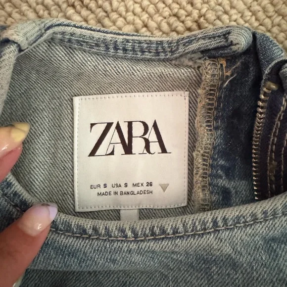 Zara Denim Mini Dress - Picture 5 of 5